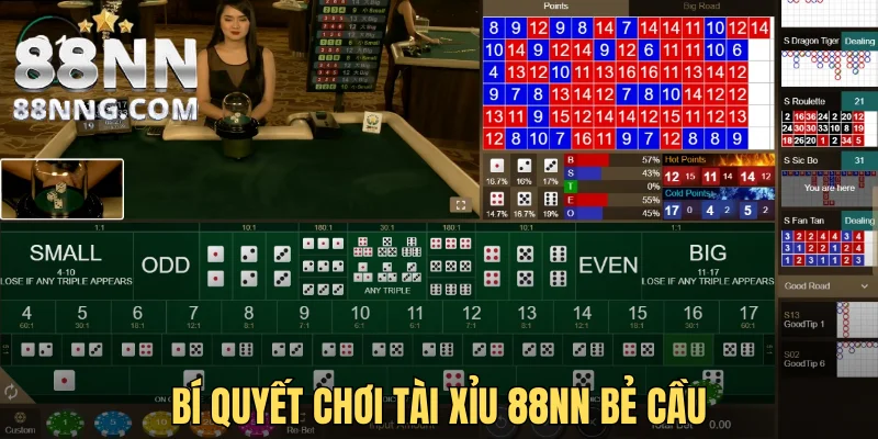 Bí quyết chơi Tài Xỉu 88NN bẻ cầu